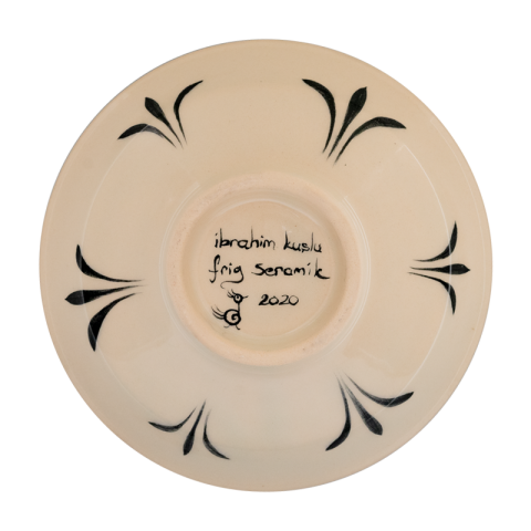 Selçuklu Stilize Kuş Desenli Kase (16cm)