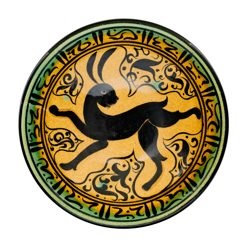 Selçuklu Stilize Tavşan Desenli Kase (16cm)