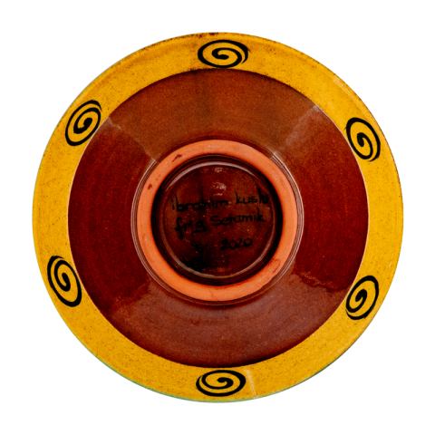 Selçuklu Stilize Tavşan Desenli Kase (16cm)