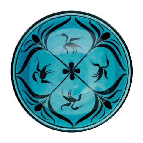 Selçuklu Stilize Kuş Desenli Kase (16cm)