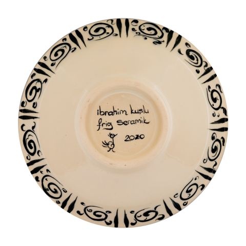 Selçuklu Stilize Kuş Desenli Kase (16cm)