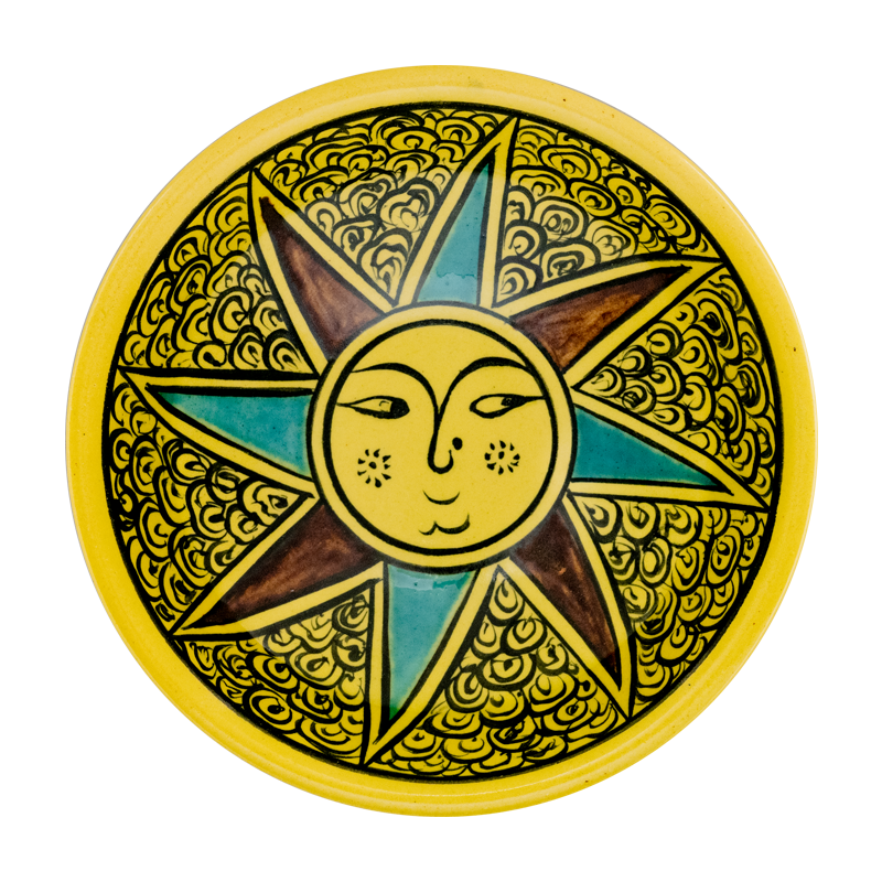 Selçuklu Stilize Güneş Motifli Kase (16cm)