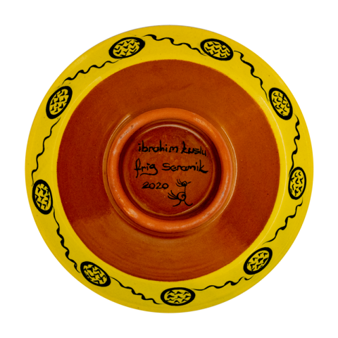 Selçuklu Stilize Güneş Motifli Kase (16cm)