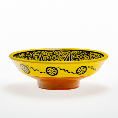 Selçuklu Stilize Güneş Motifli Kase (16cm)