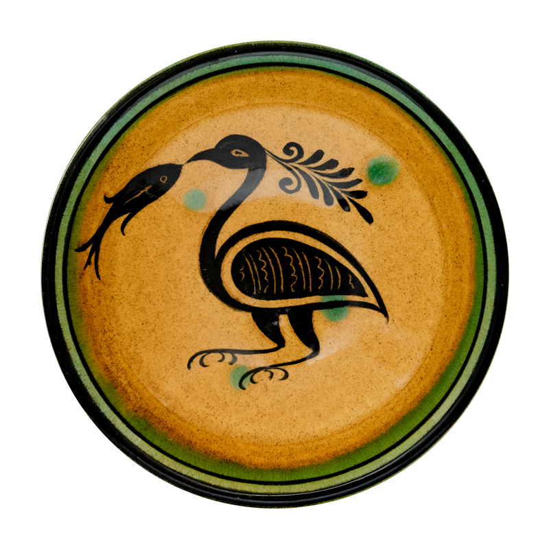 Selçuklu Stilize Kuş Desenli Kase (16cm)