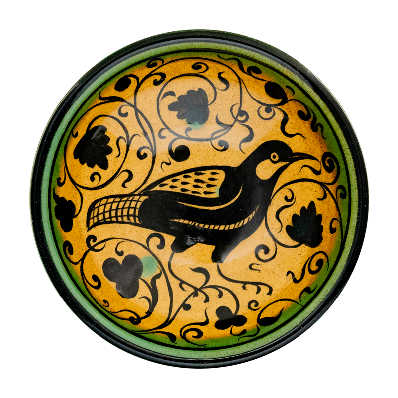 Selçuklu Stilize Kuş Desenli Kase (16cm)