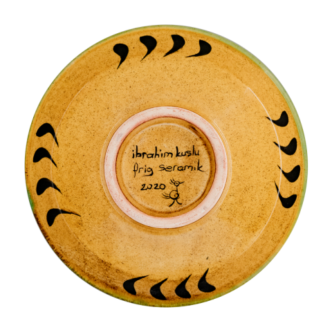 Selçuklu Stilize Kuş Desenli Kase (16cm)