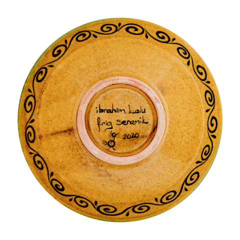 Selçuklu Stilize Tavşan Desenli Kase (16cm)