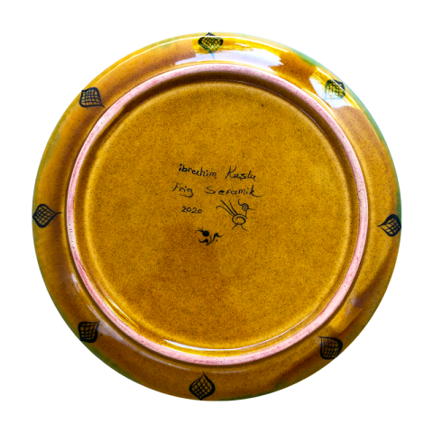 Harpi Motifli Selçuklu Düz Tabak (25cm)