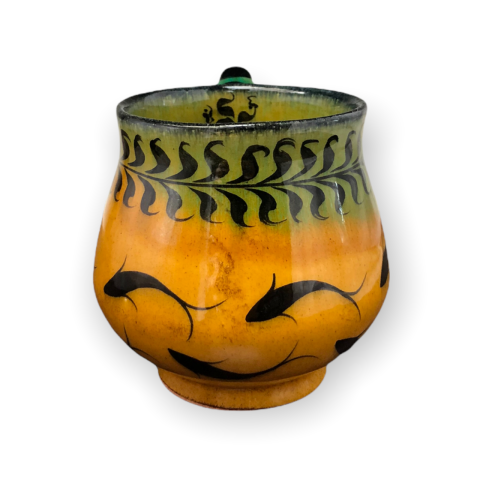 Selçuklu Balık ve Yaprak Motifli Bardak