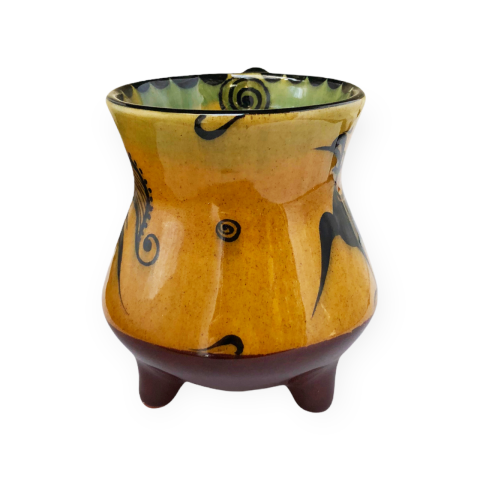 Selçuklu Stilize Kuş Desenli Bardak