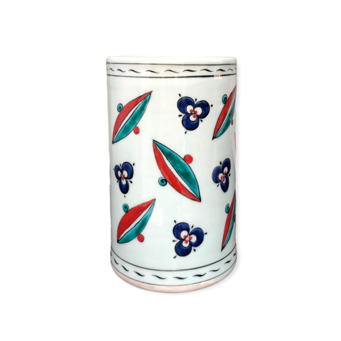 İznik Renkli Dönem Çintemani Desenli Vazo