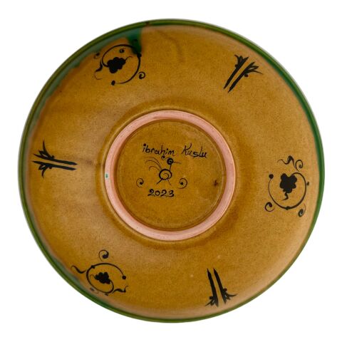 Selçuklu Kuş Desenli Tabak 23cm