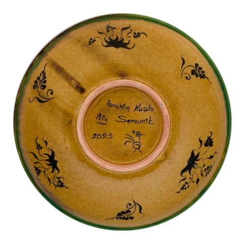 Selçuklu Horoz Desenli Tabak 23cm