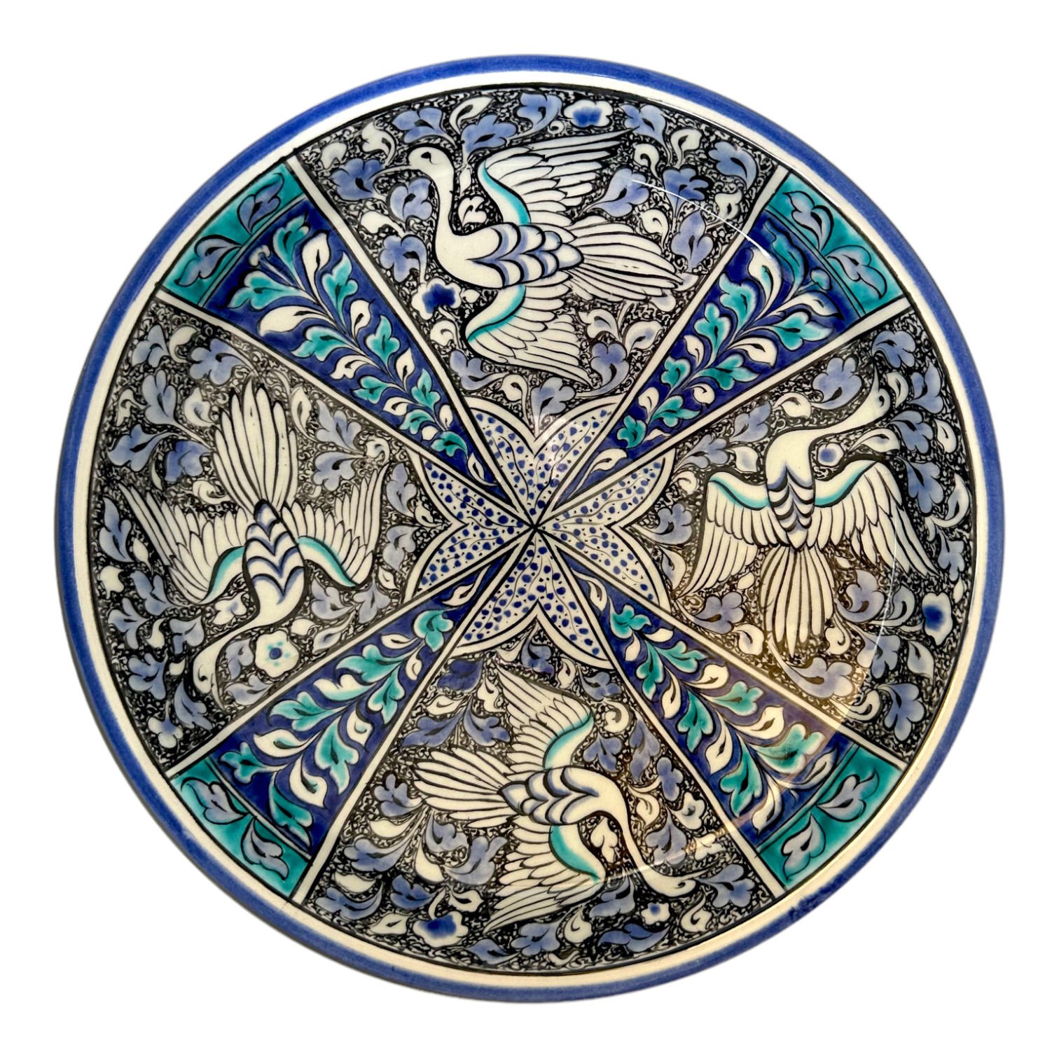 Selçuklu Kuş Desenli Kase 26cm