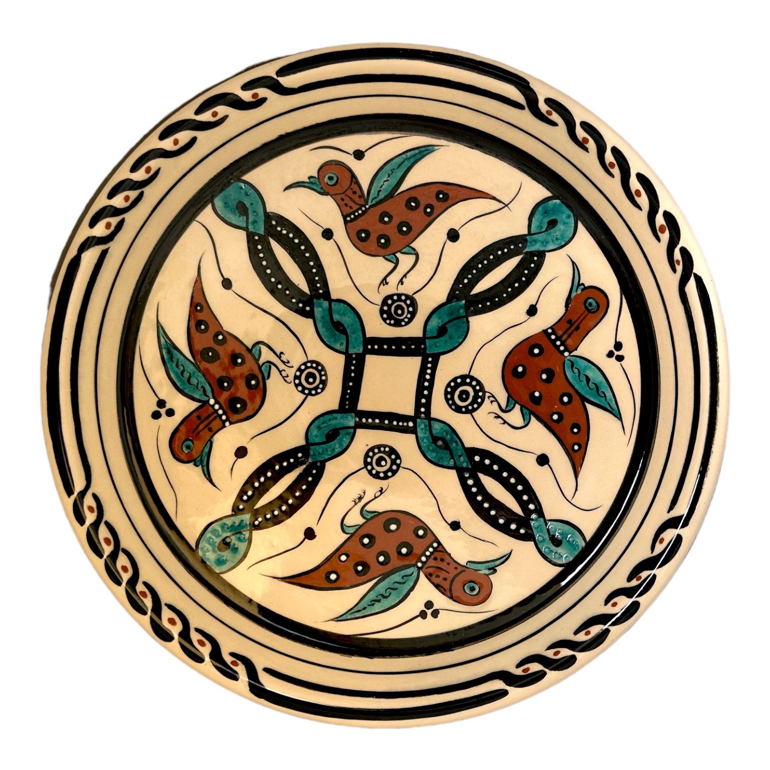 Selçuklu Arı Kuşu Desenli Kase 26cm