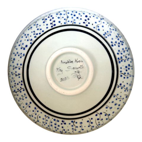 Selçuklu Tavşan ve Kuş Desenli Kase 26cm