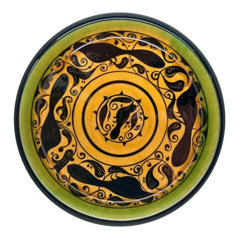 Selçuklu Stilize Kuş Desenli Kase 26cm