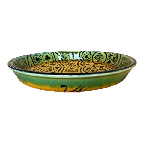 Selçuklu Çiçek ve Kuş Desenli Kase 26cm