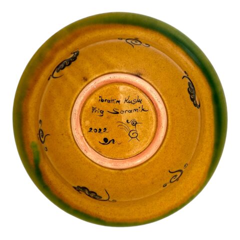 Selçuklu Dönemi Nar Desenli Tabak 19cm