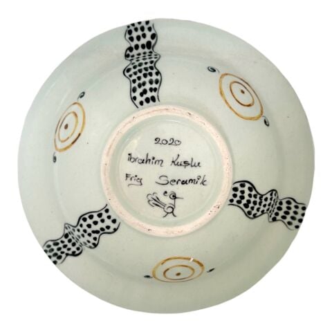 Selçuklu Dönemi Kartal Desenli Tabak 19cm