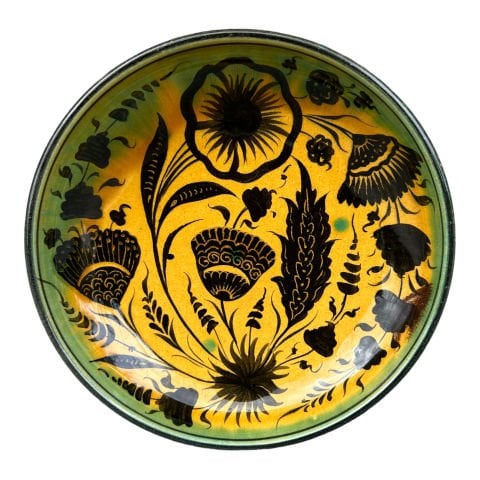 Selçuklu Dönemi Karanfil Desenli Tabak 19cm