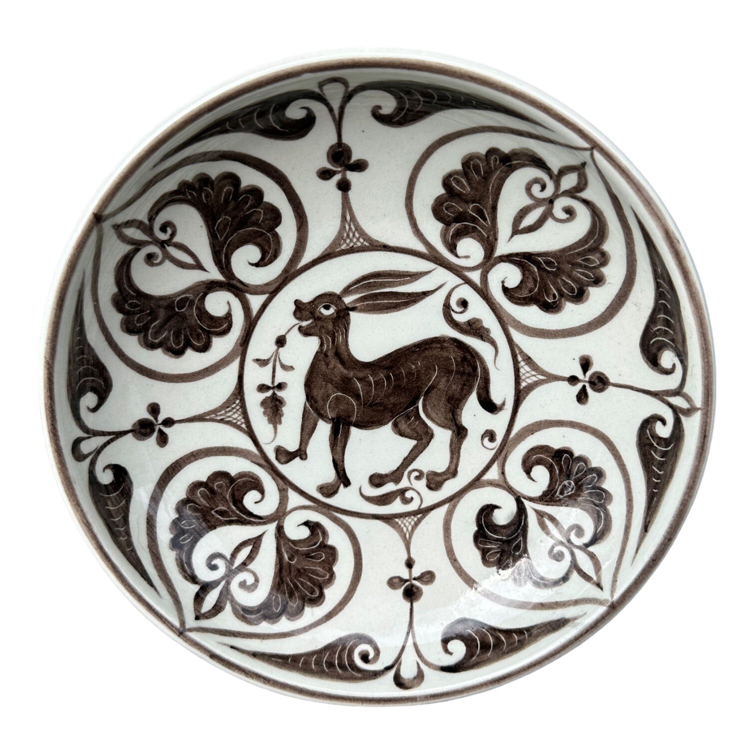 Selçuklu Dönemi Tavşanlı Tabak 19cm