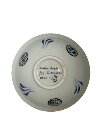 Beylikler Dönemi Lotus Çiçekli Tabak 23cm