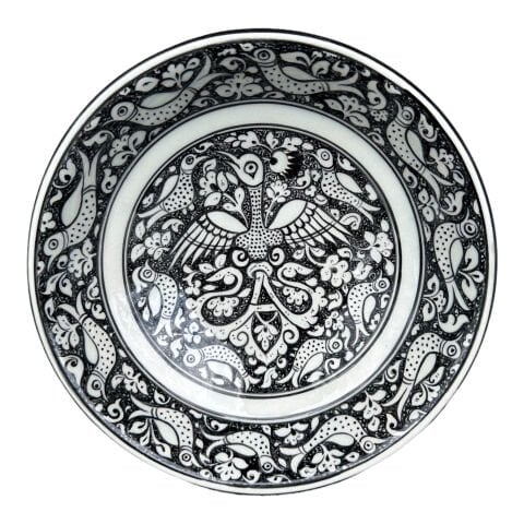 Selçuklu Dönemi Kartal Desenli Kase 22cm