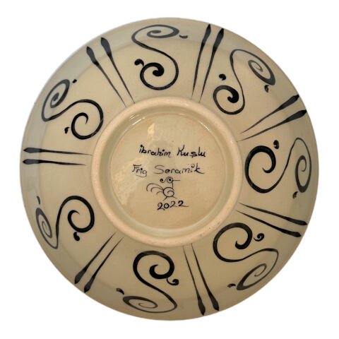 Selçuklu Dönemi Kartal Desenli Kase 22cm