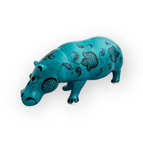 Selçuklu Motifli Turkuaz Su Aygırı