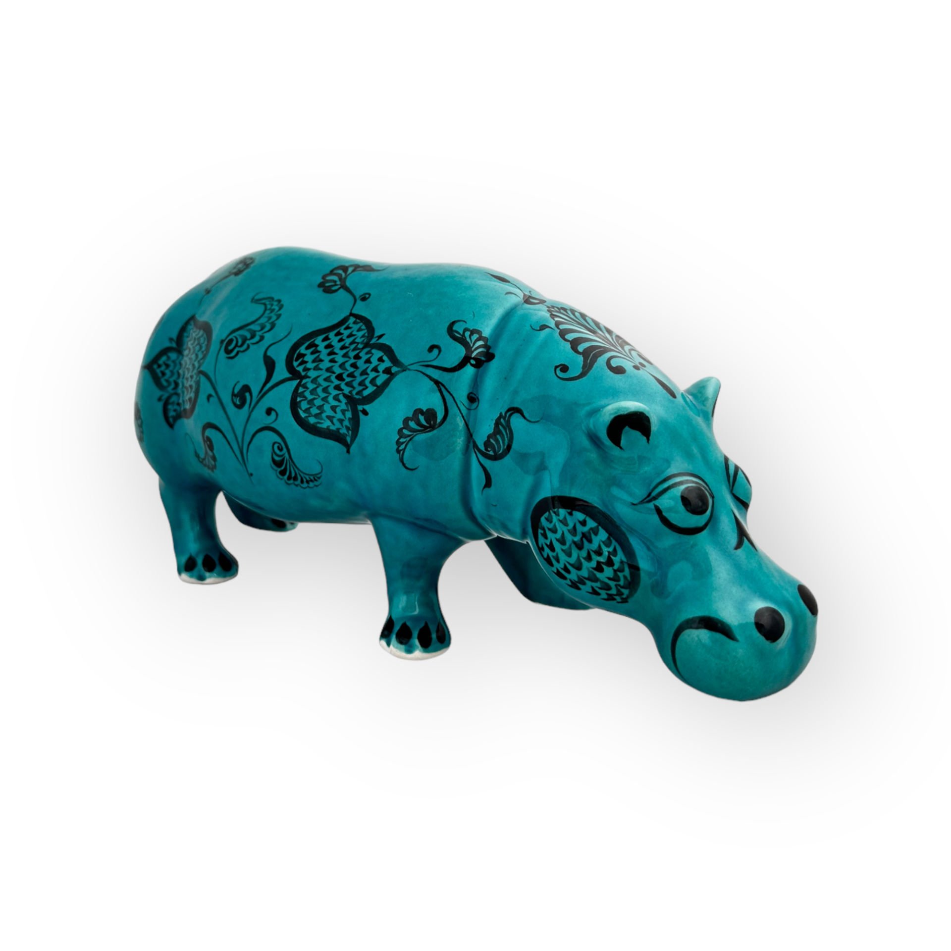 Selçuklu Motifli Turkuaz Su Aygırı