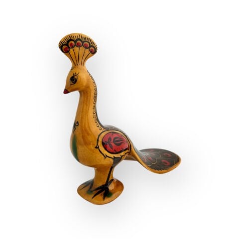 Desenli Dekoratif Obje Tavus Kuşu