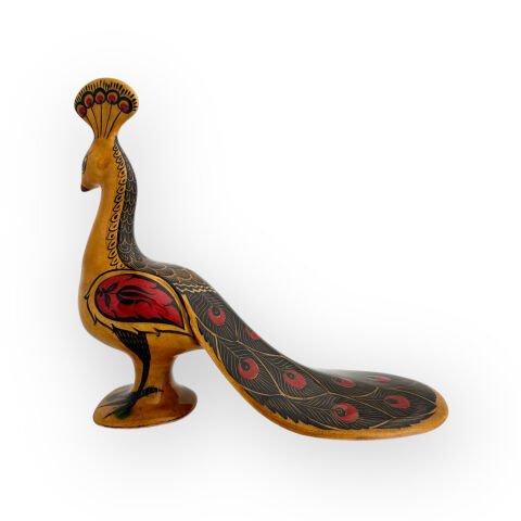 Desenli Dekoratif Obje Tavus Kuşu