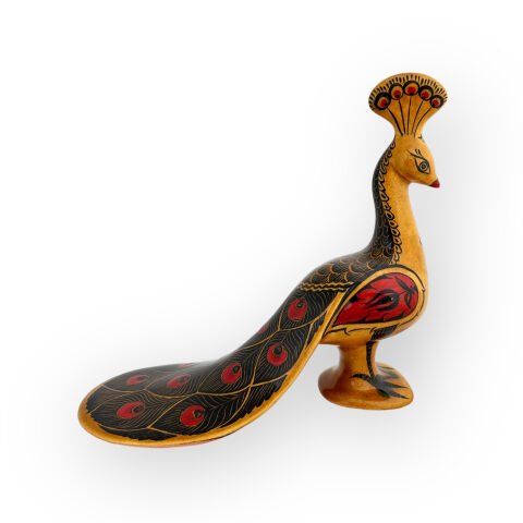 Desenli Dekoratif Obje Tavus Kuşu