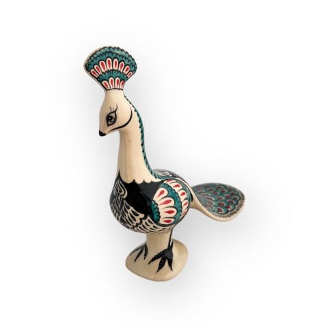 Desenli Dekoratif Obje Tavus Kuşu