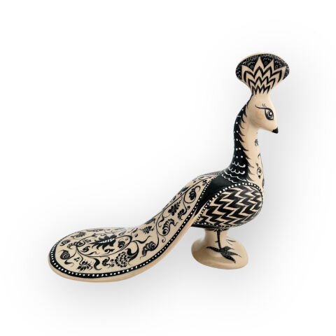 Desenli Dekoratif Obje Tavus Kuşu