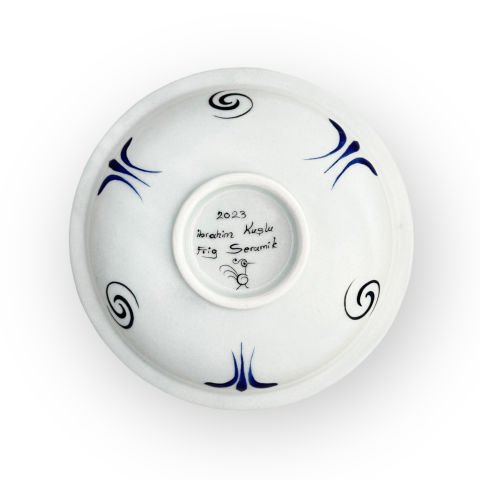 Beylikler Dönemi Lotus Çiçek Desenli Tabak 23cm