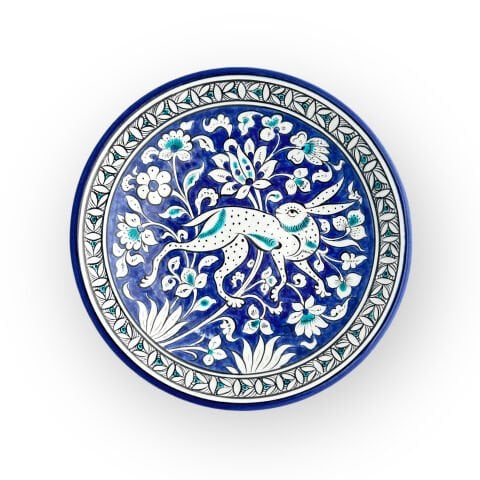 Selçuklu Dönemi Tavşan Desenli Tabak 23cm