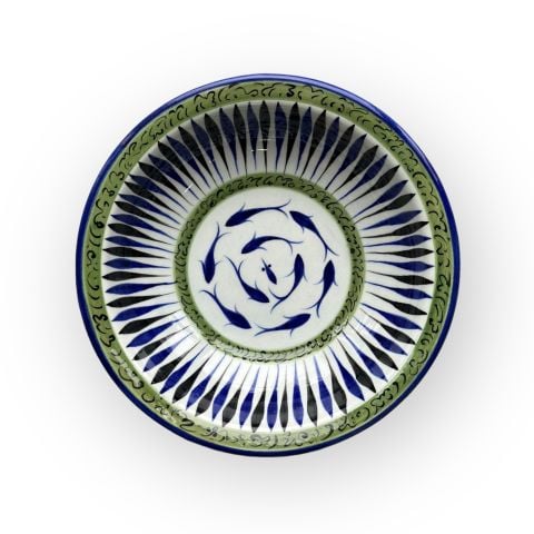 Beylikler Dönemi Balıklı Tabak 23cm