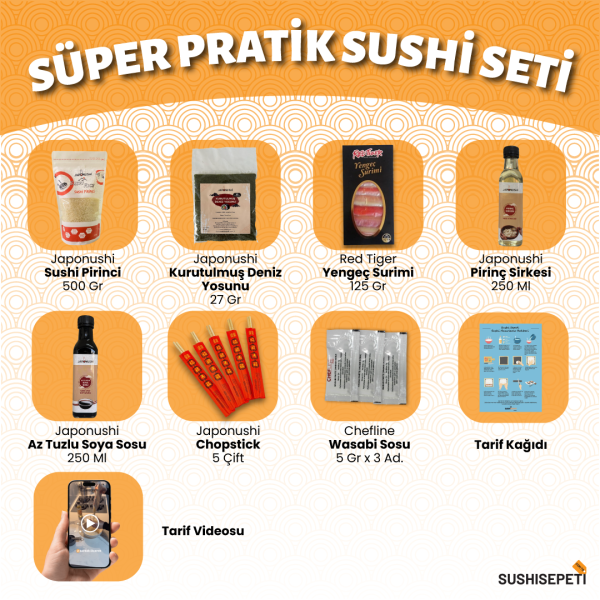 Süper Pratik Sushi Seti