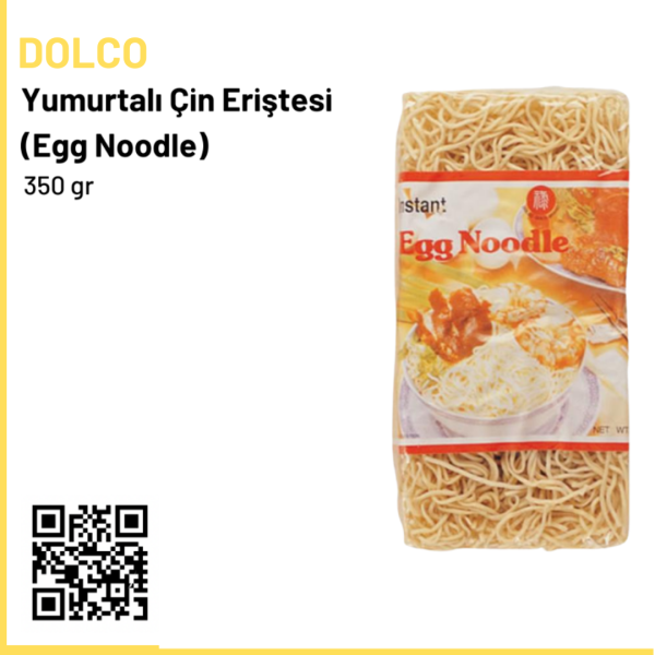 Dolco Gold Brand Yumurtalı Çin Eriştesi 350 gr (Egg Noodle)