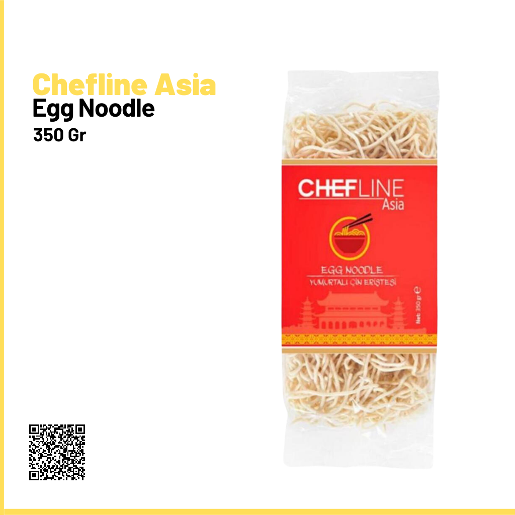 Chefline Asia Yumurtalı Çin Eriştesi 350 gr (Egg Noodle)