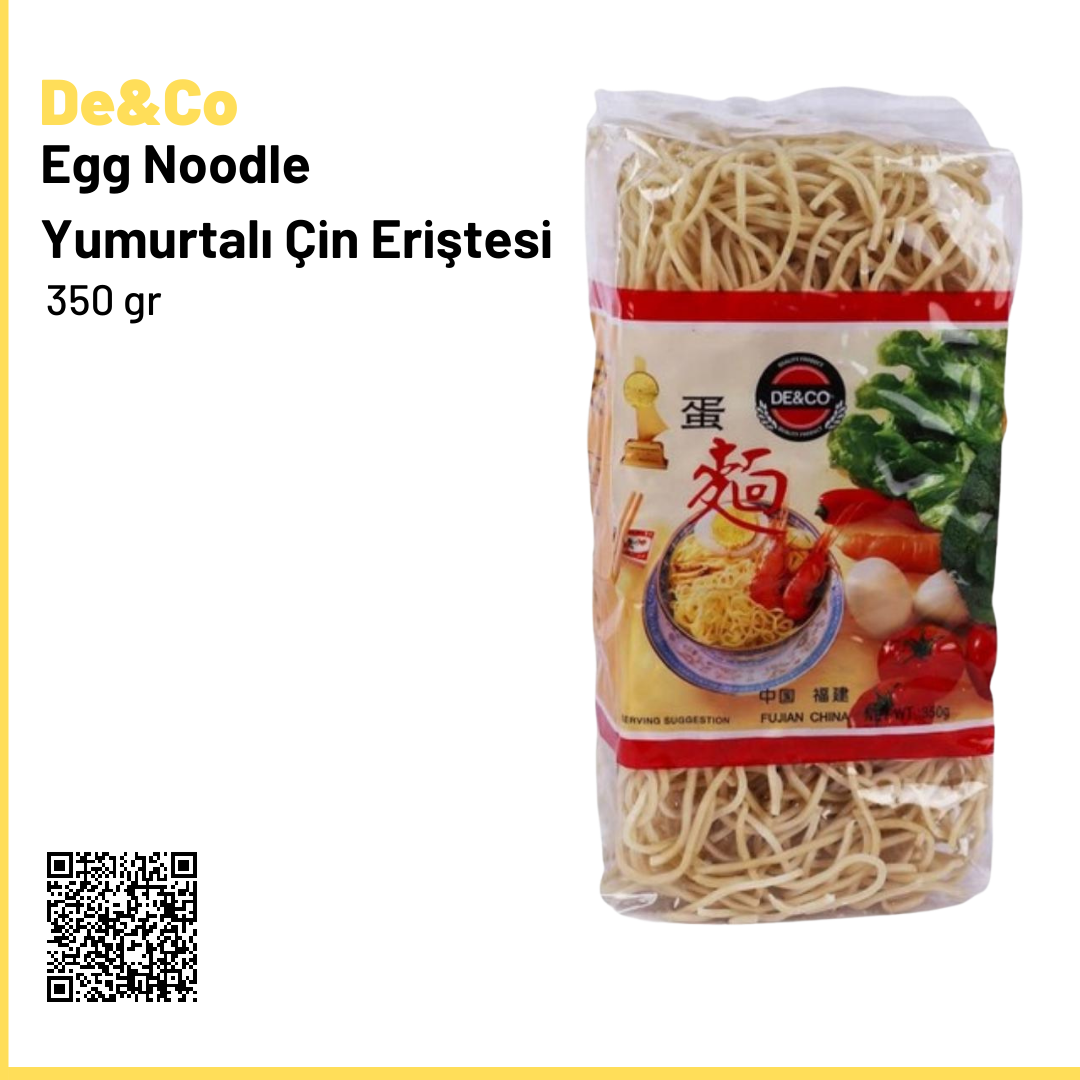 De&Co Egg Noodle Yumurtalı Çin Eriştesi 350 gr