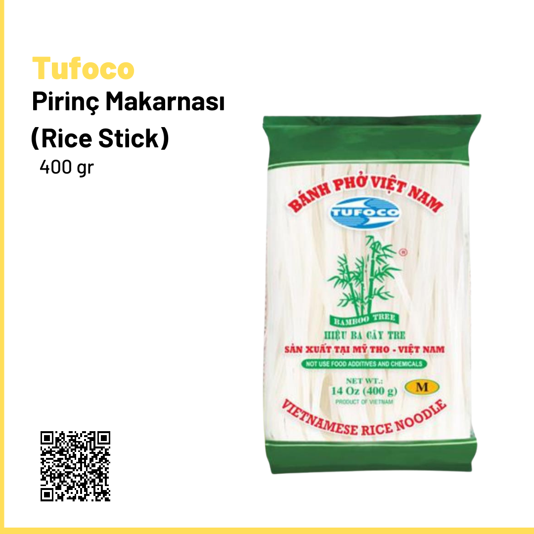 Tufoco Pirinç Makarnası 400 gr (Rice Stick)