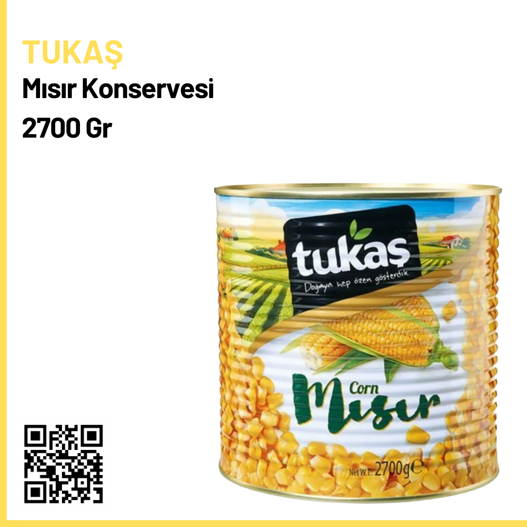 Tukaş Mısır Konservesi 2700 Gr