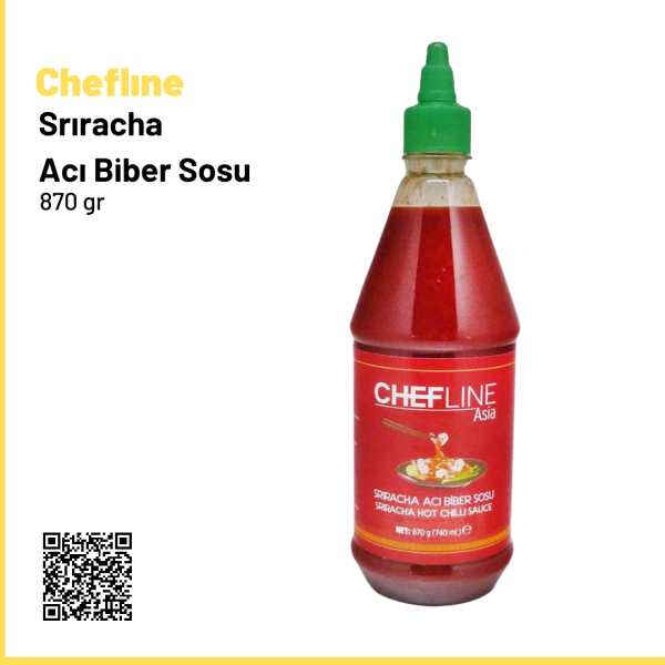 Cheflıne Srıracha Acı Biber Sosu 870 gr