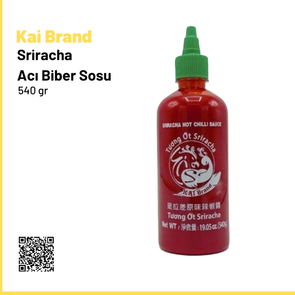 Kai Brand Sriracha Acı Biber Sosu 540 gr