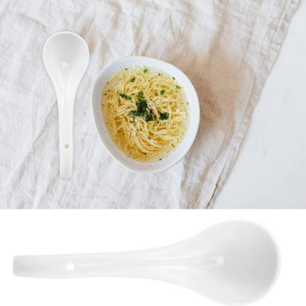 Ramen Çorba Kaşığı Beyaz