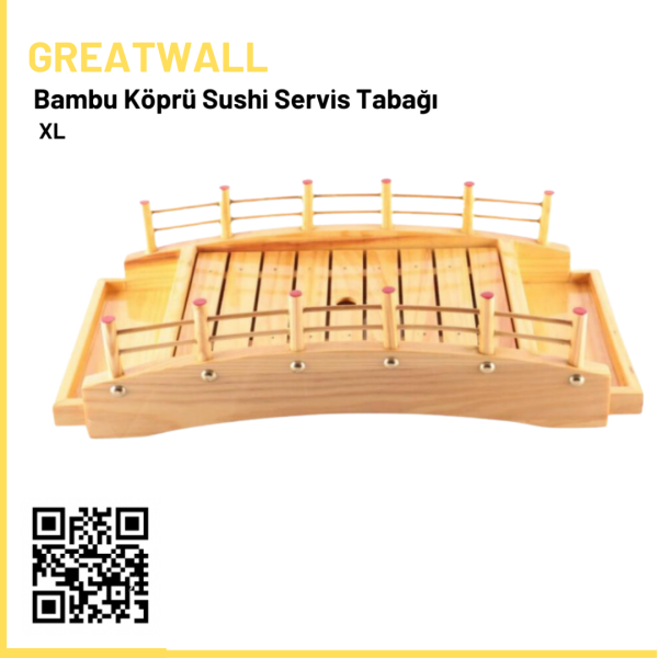 Bambu Köprü Sushi Servis Tabağı XL
